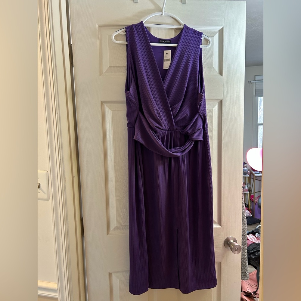 Lane Bryant Deep Purple Midi Dress